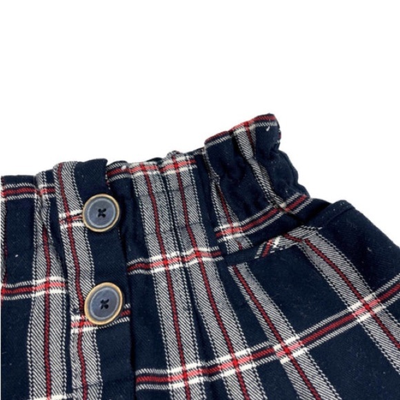 Zara Kids/Girl Blue Plaid Skirt Elastic Waist and Pockets size 8 - Picture 3 of 6
